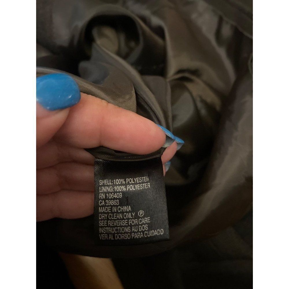 Tahari, Women's Basic Black Double Button Front C… - image 8